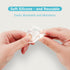 Door Stoppers for Wall, 1.65" Set of 8Pcs, Door Knob Wall Protector and 90pcs Cabinet Door Bumper Clear