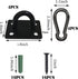 Stainless Steel Ceiling Hooks - Pad Eyes Plate Marine Hardware Hooks with Screws