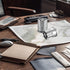 Rotating Revolver Gun Cylinder Pen Holder - Aluminum Non-Slip Desk Holder for Men's Birthday, Office Decoration