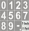 5 Inch Large Number Stencils for Painting - 11 Pack Templates for Curb Address, Cakes, Crafts, Reusable Stencils