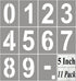5 Inch Large Number Stencils for Painting - 11 Pack Templates for Curb Address, Cakes, Crafts, Reusable Stencils