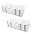 Plastic Test Tube Rack 2 Pack, 60 Holes Lab Holder for 17mm and Below Test Tubes, Detachable