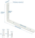 Mooche 4Pack 8.08*5.72 Inch) Floating Shelf Brackets, Heavy Duty Metal L Brackets Wall Mounted Corner Brace Angle