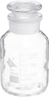 PATIKIL 250mL Reagent Media Bottle, 1Pcs Round Graduated Glass Storage Bottle with Clear Cap