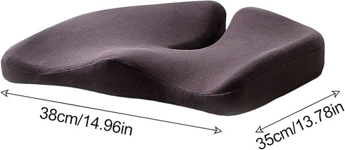 Generic Tailbone Commuting, Support Seat Cushion Thick Memory Foam Pad, Non-Slip Base Design | Relief Pillow for Car