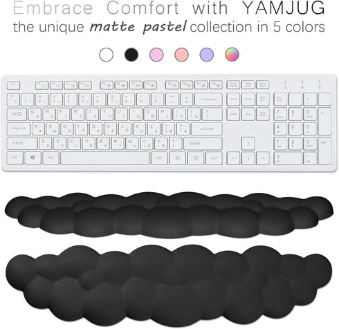Cloud Wrist Rest Keyboard Palm Rest with Non-Slip Base for Computer Gaming Wrist Rest, YAMJUG Cloud Arm Rest Keyboard