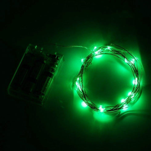 ANJAYLIA Green Fairy Lights, 16.5Ft/5M 50 LEDs String Lights for St. Patrick's Day Decorations