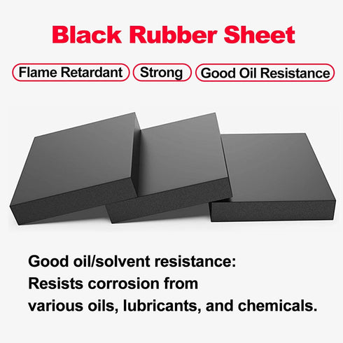 1Pieces 300mm 200mm 15mm Black Rubber Solid Shock Pad Blocks Length Width Extremely Resistant to Weather Changes