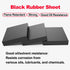 1Pieces 300mm 200mm 15mm Black Rubber Solid Shock Pad Blocks Length Width Extremely Resistant to Weather Changes