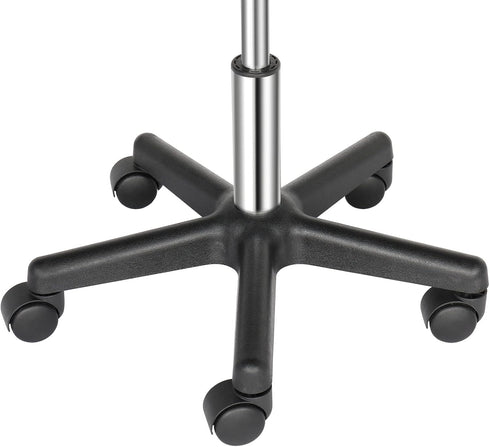 Hikarinowa Modern Round Rolling Stool Chair,PU Leather Swivel Adjustable Rolling Stools,Office Drafting