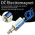 DC Electromagnet, 6/12/24V 300mA Pull Push Type for Food Machine Textile Machinery, 10mm Retractable Range