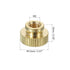 uxcell Knurled Thumb Nuts, 2Pcs M5 x D12mm x H9mm Brass High Head Blind Hole with Collar High Head Blind Hole Round Knobs Fasteners for 3D Printer Parts, Machine Tools