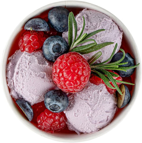 5-Ounce 50 Frozen Coppetta Dessert Cups, Disposable Ice Cream Cups - Lids Sold Separately, Sturdy, Red Paper Yogurt