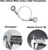 10 pcs 10 inch (25cm) 3mm Thickness Galvanized Steel Wire Cable Eyelets - Ended Short Rope Lanyard Safety Tether