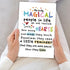 BENNLOOS Colours Positivity Cards, Thank You Friendship Card Gifts for Him Her, Beautiful Self Confidence Card