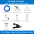 3/8" O.D. RO Water Tubing: 15FT Food Grade PE Line + 12Pcs Quick Connect Fittings for RO Water Purifier System