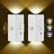 easuntec Rechargeable Motion Sensor Night Light Warm White, Wireless Dimmable, Magnetic Stick-on