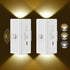 easuntec Rechargeable Motion Sensor Night Light Warm White, Wireless Dimmable, Magnetic Stick-on
