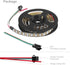 WS2812B Wires,DC5V 3.28FT 100LED 5050SMD,Individually Project,3M Tape,IP30(No BTF-LIGHTING IC RGB LED Strip,UL