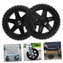 4pcs VOSAREA Heavy Duty Rolling Cart Wheels Replacement for Grocery Trolley Utility Cart and Shopping Basket Compatible