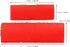 Durable Red Cylinder Rubber Wood Grain Effect Painting Tool, 2Pcs/Set for House Office