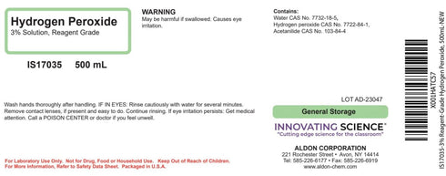 Innovating Science 3% Reagent-Grade Hydrogen Peroxide, 500mL - The Curated Chemical Collection