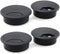4pcs Black Desk Grommet Cable Cord Organizer, Adjustable 2 Inch Hole Cover for Office PC Desk