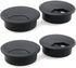 4pcs Black Desk Grommet Cable Cord Organizer, Adjustable 2 Inch Hole Cover for Office PC Desk