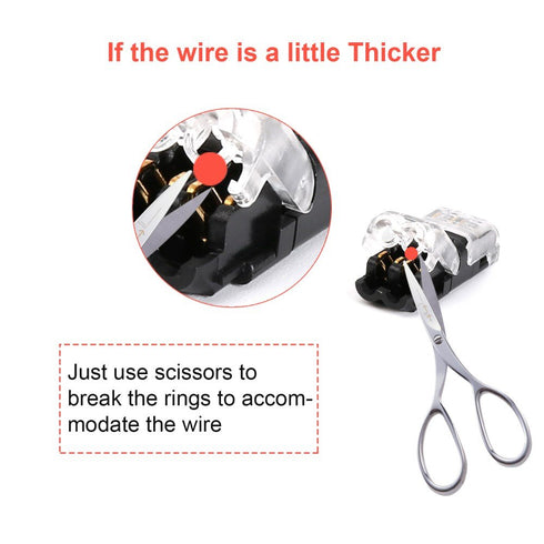 Low Voltage Wire Connectors - TYUMEN 12pcs 2 Pin 2 Way Universal Compact Wire I Shape Terminals