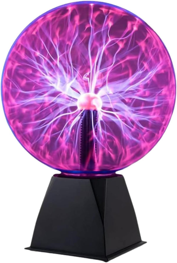 Tradeopia Plasma Ball 8", Static Electricity, Plasma Lamp, Touch & Sound Sensitive,