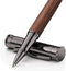 WEMATE Wood Rollerball Pen Set with 2 Extra Ink Refills (1 Black & 1 Blue), Luxury Office Gift for Men