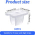 Sliverdew 30 5mm 6mm Pack 30 Waterproof LED Strip Mounting Clips Holder Mounting Bracket Neon Mounting Clips Fixing