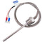 Twidec/2M NPT 1/2" (6X100MM) Pipe Thread Temperature Sensor Probe, Two Wire Temperature Controller (0~600?), 304