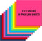 Zubebe 10 Pads Jumbo Sticky Notes, 11 x 11 Inch, Bright Colors, 25 Sheets/Pad