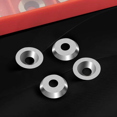 12mm Round Carbide Inserts for Woodturning, R12 X 2.5mm Indexable Tungsten Carbide Cutter Inserts Set (10pcs)