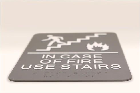 HeadLine ADA Plastic Fire Use Stairs Sign