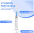 3ml Syringes with 23 Gauge 1 Inch Needles, Luer Lock Disposable, Individually Packaged of 100