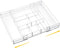 Briwooody 1 Pcs Acrylic Desk Drawer Organizer 9'' up to 18'' x 12''