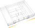 Briwooody 1 Pcs Acrylic Desk Drawer Organizer 9'' up to 18'' x 12''
