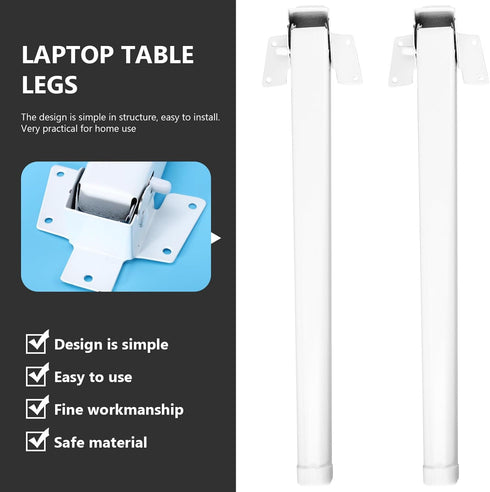 28cm GANAZONO Folding Table Legs High Bed Table Legs for Laptop Easy Install Standing Desk
