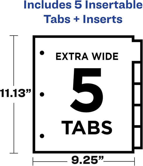 Avery Insertable Tab Index Dividers, AVE11220