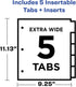 Avery Insertable Tab Index Dividers, AVE11220
