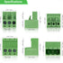 20Pcs 3 Pin 5.08mm Pitch DIY PCB Mount Screw Terminal Block Connector with 20Pcs Phoenix Plug