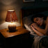 5.9in Clip-On Chandelier Lamp Shades Cone Imitation Rattan Lamp Shades Replacement Clip on Lamp Shade for Floor Lamp