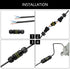 5-Pack IP68 Waterproof 2 Way 3-Core Junction Box Electrical Cable Connector, M16 Wire Range (3.5-10mm) for Outdoor