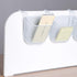 VILLCASE Dormitory Bedside Shelf Storage Baskets, Side Desk Organizer, Metal Hanging Desk Mesh Organizer with Hook Rack
