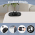 8 Pcs Self Adhesive Mini Swivel Caster Wheels, 360 Degree Rotation Sticky Pulley for Trash Can, Black