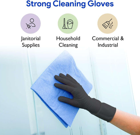 Black Nitrile Disposable Gloves | 200-Pack | Latex-Free for Medical, Surgical, Food Prep, Tattoo
