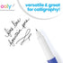 Ooly Fab Fountain Pen Pack of 4, Black Ink Pens with Refillable Ink Cartridges, Fine Tip for Calligraphy Drawing