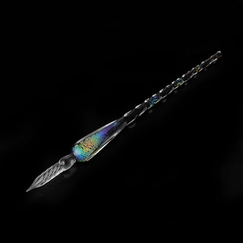 molshine Handmade Glass Dip Pen, Crystal Calligraphy Pen for Artist, Writing Drawing Decoration Gifts